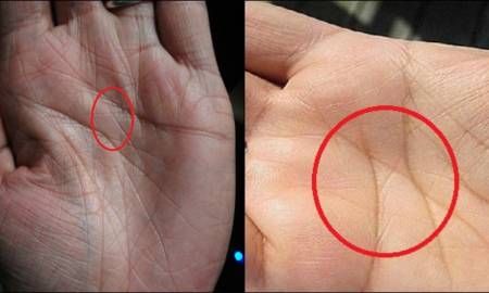 letter x on both palms meaning
