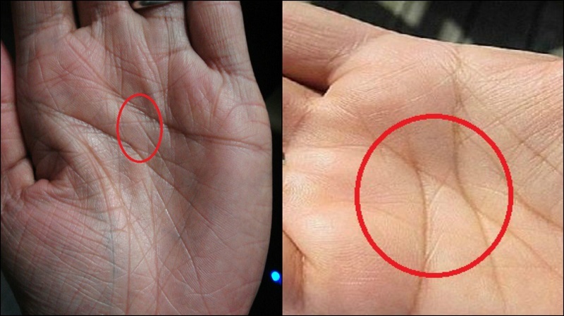 letter x on both palms meaning