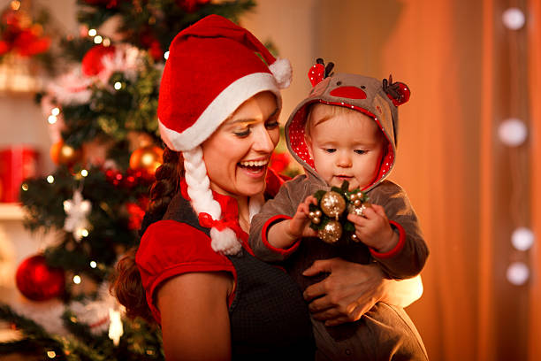 single parent Christmas holidays celebration