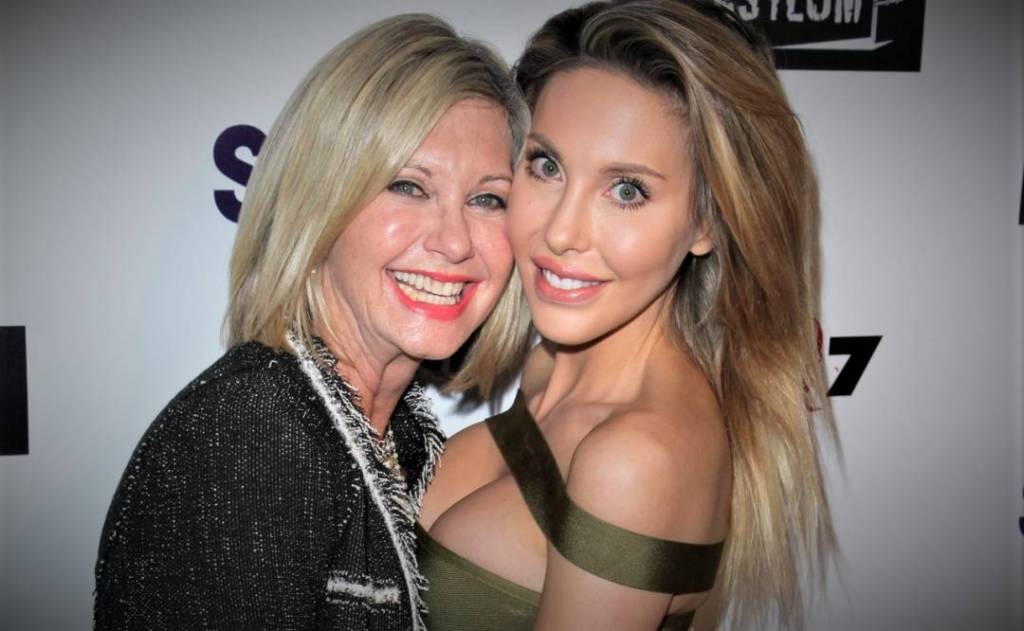 Olivia Newton-John with daughter